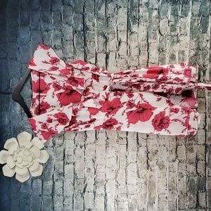 Free People | Gypsy Boho Coastal Cowgirl Pink and White Floral Wrap Dress